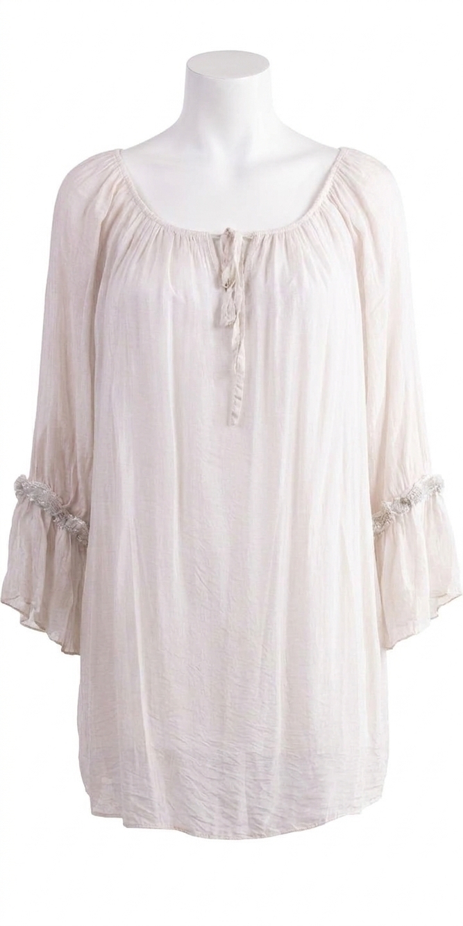 NEW GIGI MODA manarola long sleeve blouse in cream